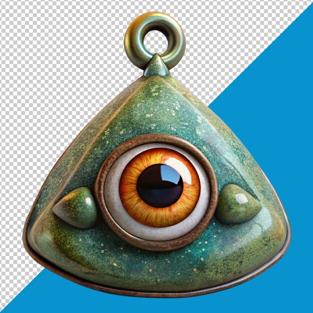 PSD delightful eye amulet on transparent background