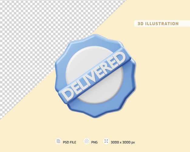 PSD delivered 3d illustration