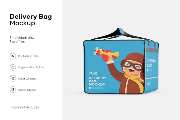 PSD delivery bag mockup