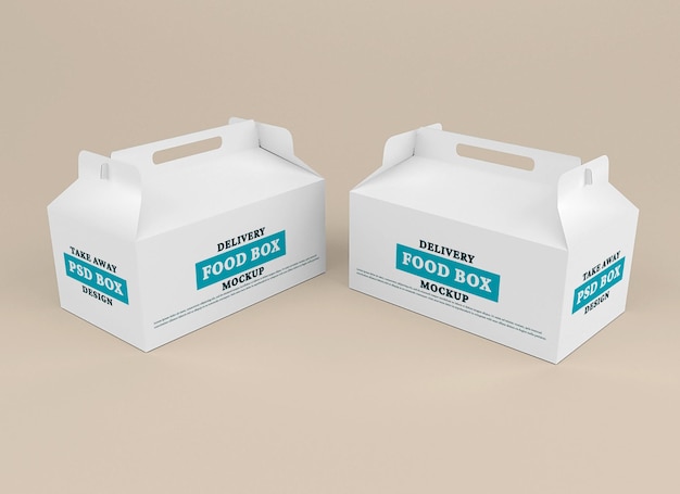 Delivery box mockup