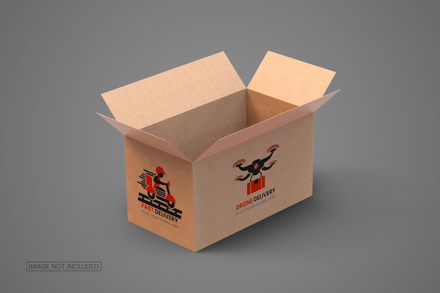 PSD delivery box mockup