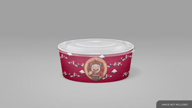 Delivery food bowl mockup