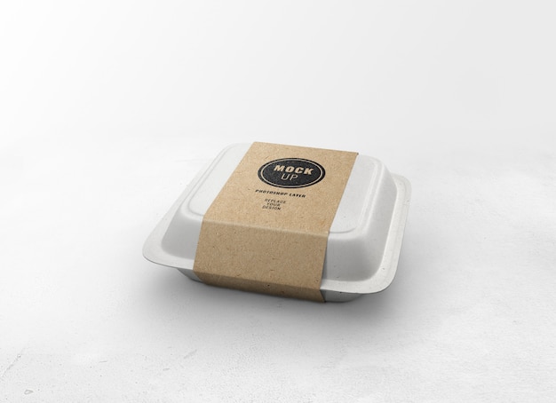 Delivery food box mockup