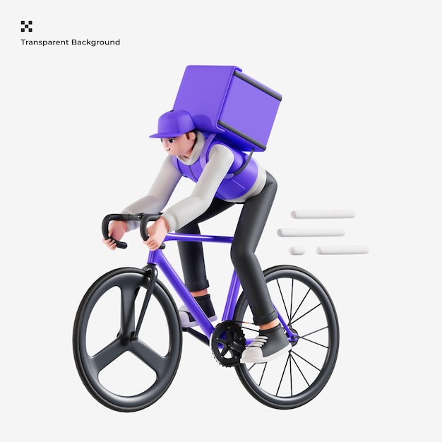 配達員の 3 d イラスト