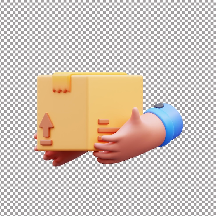 PSD delivery takeaway 3d render