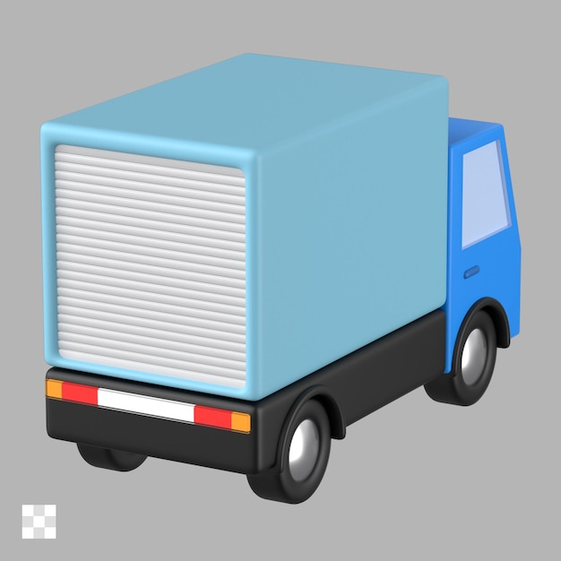 Delivery truck car 3d icon