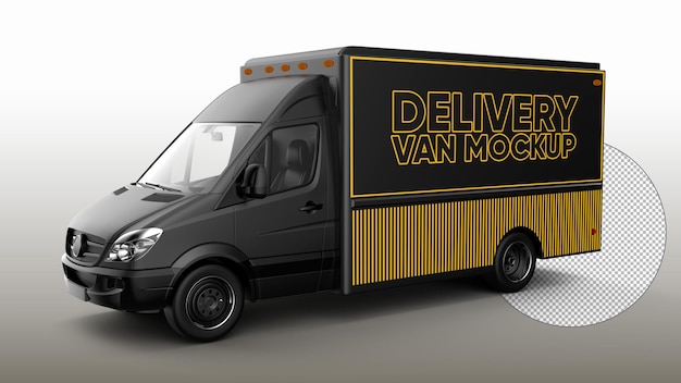 PSD delivery van mockup