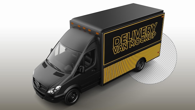 PSD delivery van mockup