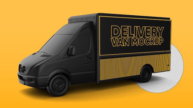 Delivery van mockup