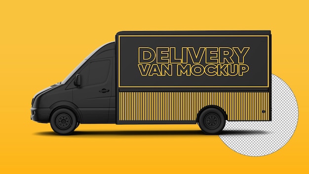 PSD delivery van mockup