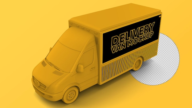 PSD delivery van mockup