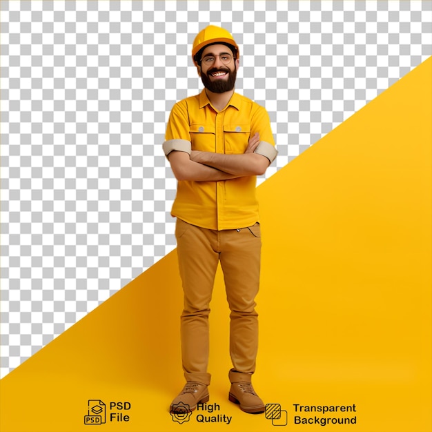 PSD deliveryman isolated on transparent background include png file