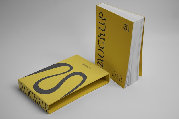 PSD deluxe book mockup design