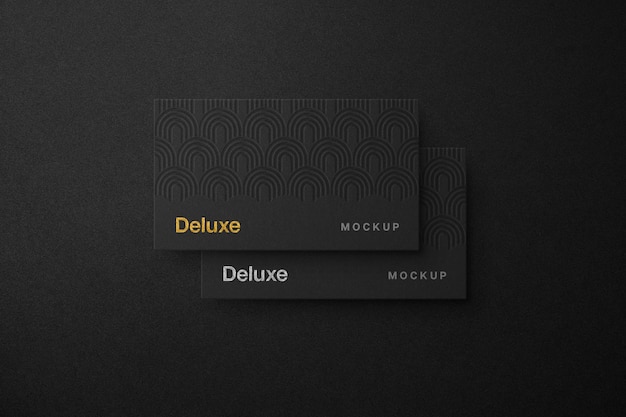 PSD deluxe business card mockup