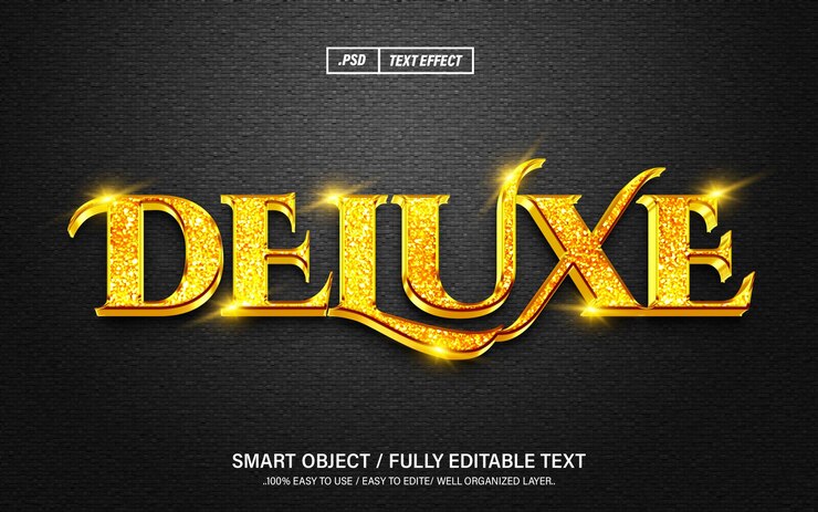 Deluxe PSD Editable Text Effect