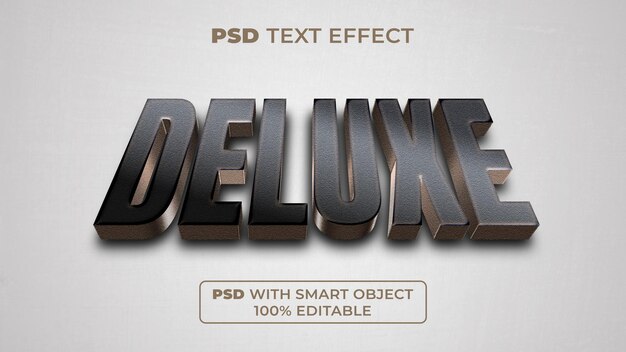 Deluxe teksteffekt gullstil Redigerbar teksteffekt