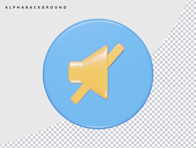 Dempen pictogram 3d render illustratie
