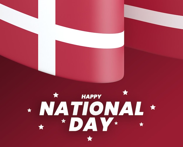 PSD デンマークの旗のデザインテンプレート独立国家の日編集可能なテキストと背景