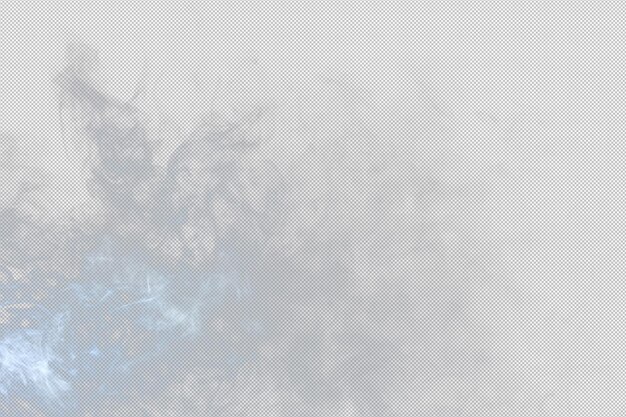 Dense Fluffy Puffs of White Smoke and Fog on transparent png Background Abstract Smoke Clouds Movement Blurred out of focus Smoking blows from machine dry ice fly fluttering in Air effect texture