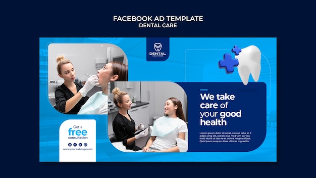 Dental care  facebook template