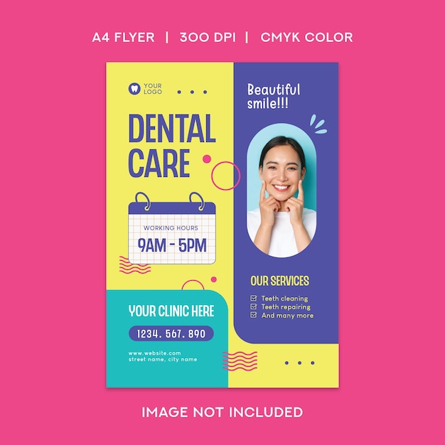 PSD dental care flyer