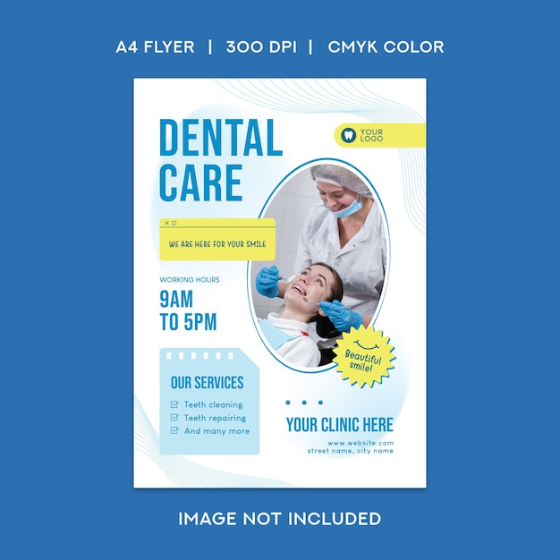 PSD dental care flyer