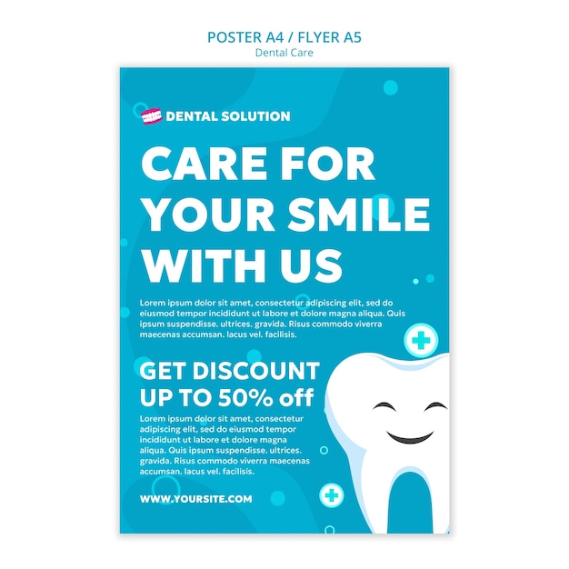 Dental care template design