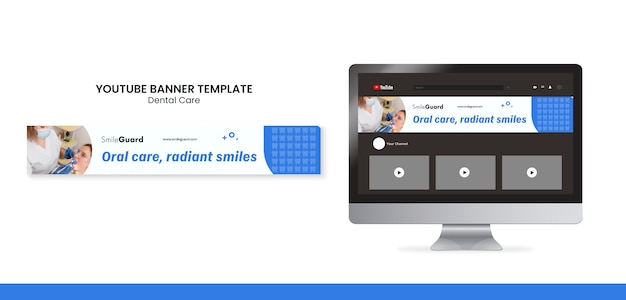 PSD dental care template design