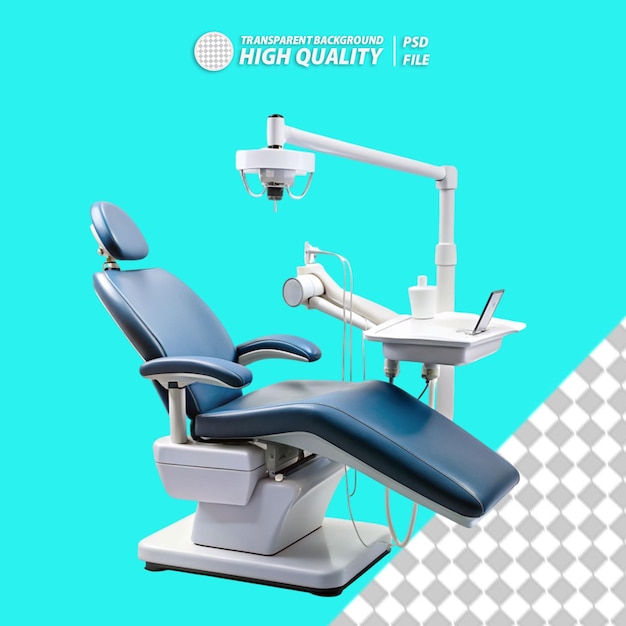 PSD dental chair on transparent background