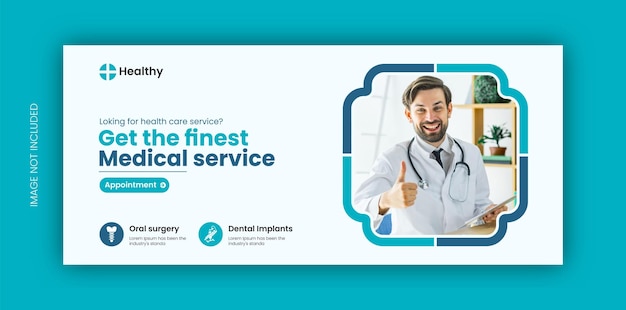 Dental Health Care Facebook Cover Or Web Banner Design