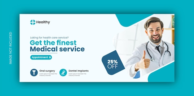 Dental Health Care Facebook Cover Or Web Banner Design