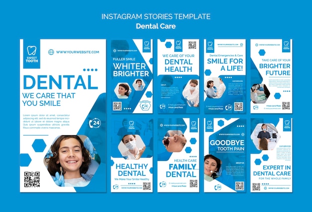 dental healthcare instagram stories