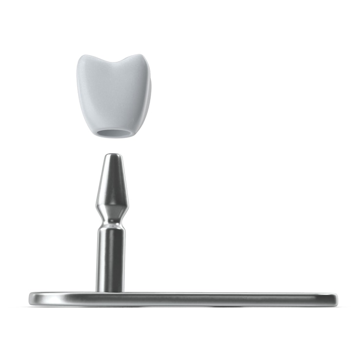 PSD dental implant crown and abutment