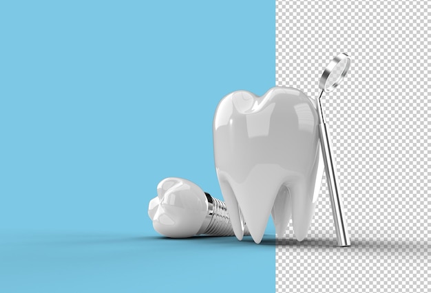 PSD dental implants surgery concept.