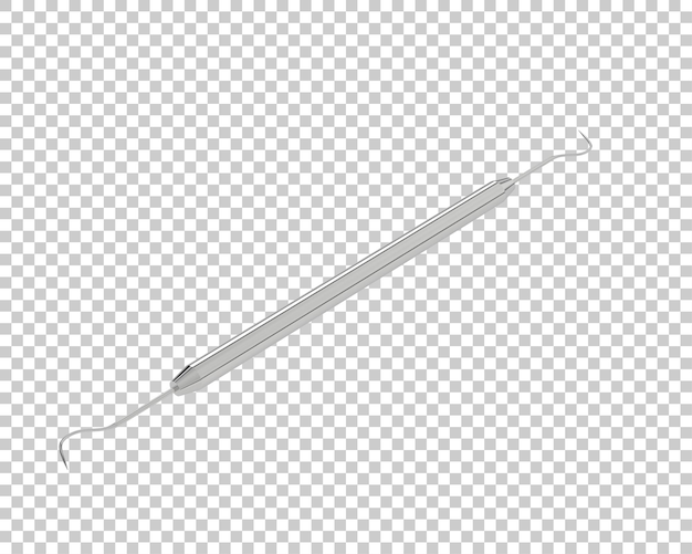 PSD dental pick on transparent background 3d rendering illustration