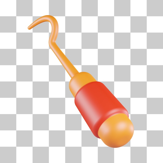 Dental scaler tool 3d icon