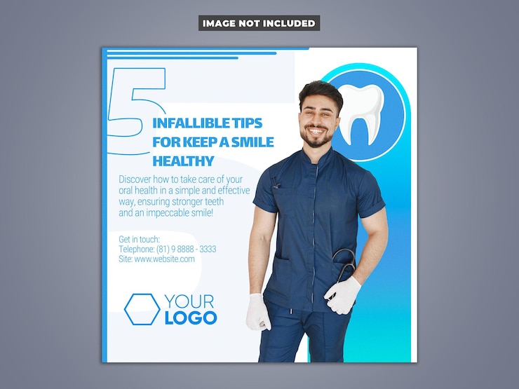 PSD dentist social media template