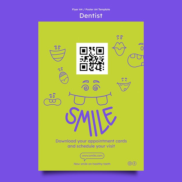 PSD dentist template design