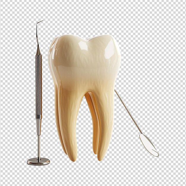 PSD dentist tool isolated on white