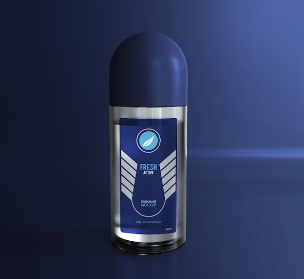 PSD deodorant glazen fles mockup