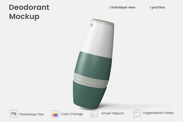 Mockup di deodorante premium psd