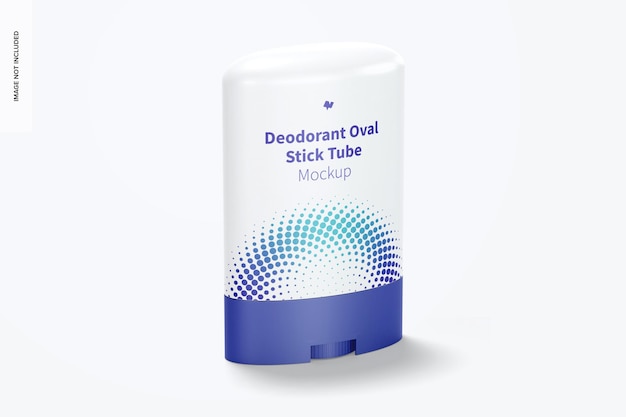 Deodorant Oval Stick Tube Mockup