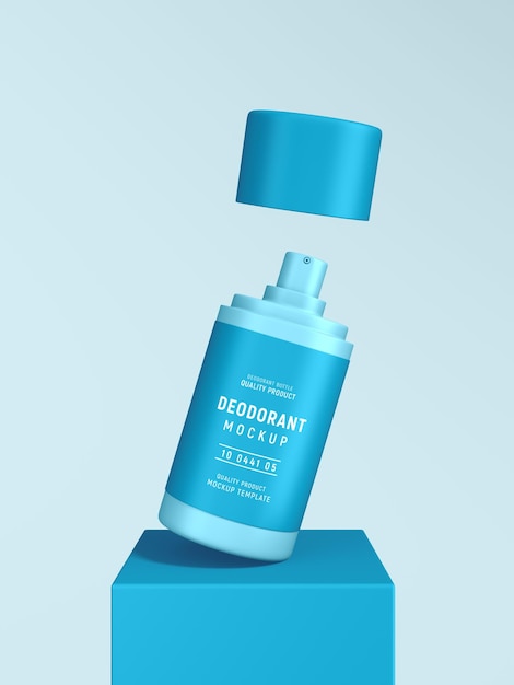 Deodorantflesverpakking mockup