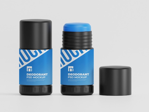 Deodorantflesverpakking mockup