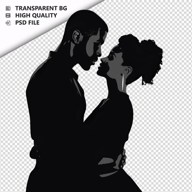 PSD dependent black couple flat icon style white background i