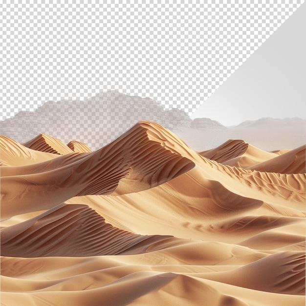 Пустыня изолирована на белом фоне