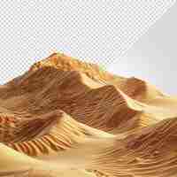 PSD desert isolated on white background