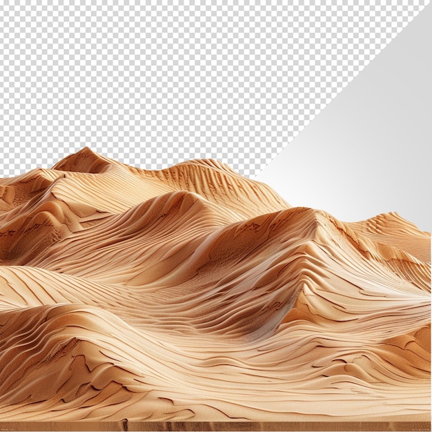 PSD desert isolated on white background