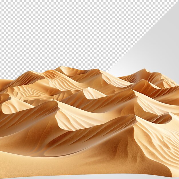 PSD desert isolated on white background