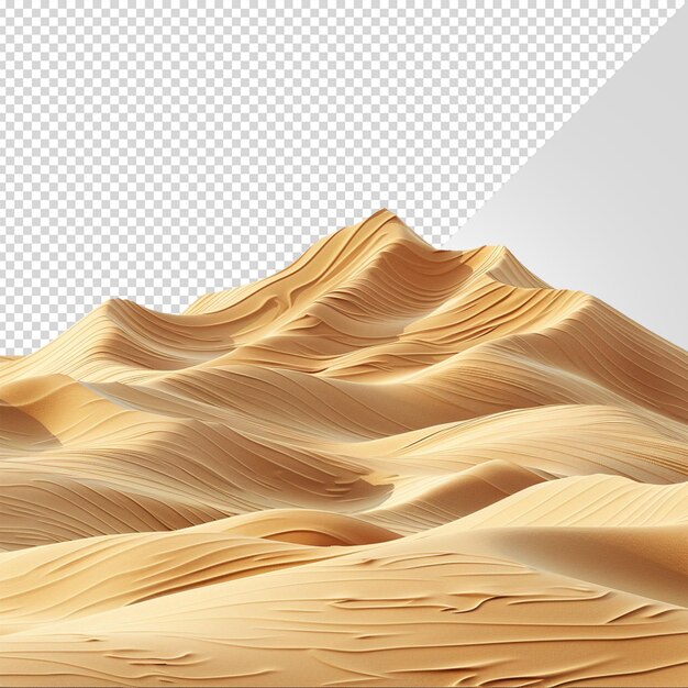 PSD desert isolated on white background